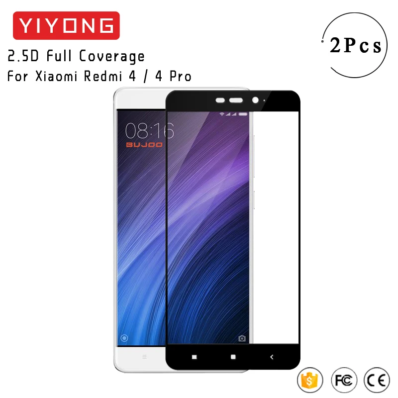 YIYONG Full Screen Cover Glass For Xiaomi Redmi 4 Pro Tempered Xiomi 4A Protector Redmi4 | Мобильные телефоны и