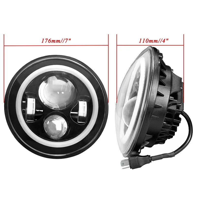 CREK 2 шт. 7 дюймов 60 Вт дальний и ближний свет H4 H13 4WD 4x4 пикап SUV мотоцикл светодиодная