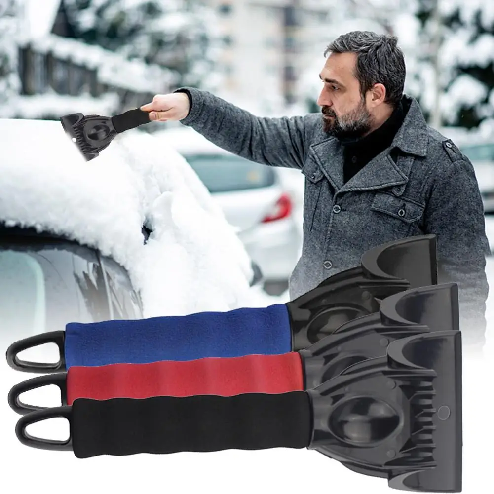 Portable Car Winter Windshield Snow Ice Scraper Plastic Snow Shovel Brush Snow Removal For Cars And Small Trucks