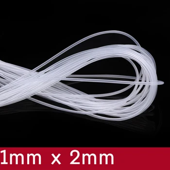 

Transparent Flexible Silicone Tube ID 1mm x 2mm OD Food Grade Non-toxic Drink Water Rubber Hose Milk Beer Soft Pipe Connector