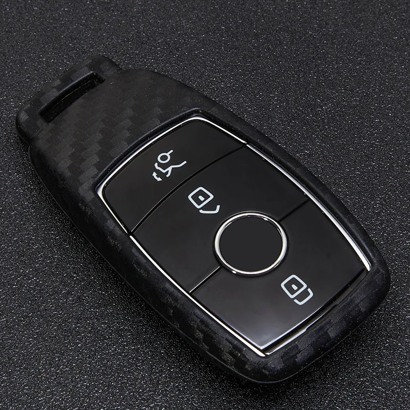 Чехол из углеродного волокна для ключей Mercedes Benz CLS CLA GL R SLK AMG A B C E S R G Class GLK GLA W204 W251 W463 W176
