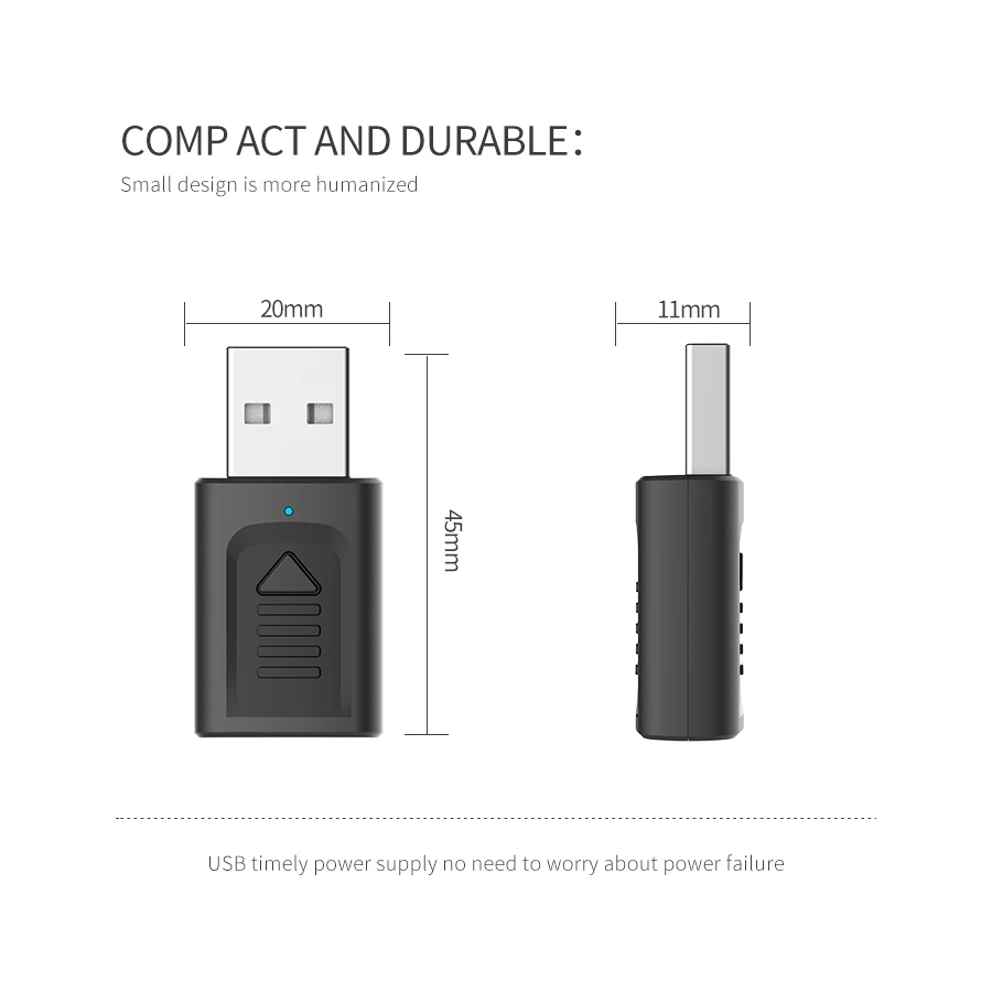 USB Bluetooth автомобильный аудиоприемник 5 0 передатчик 3 в 1 Mini мм Jack AUX RCA стерео