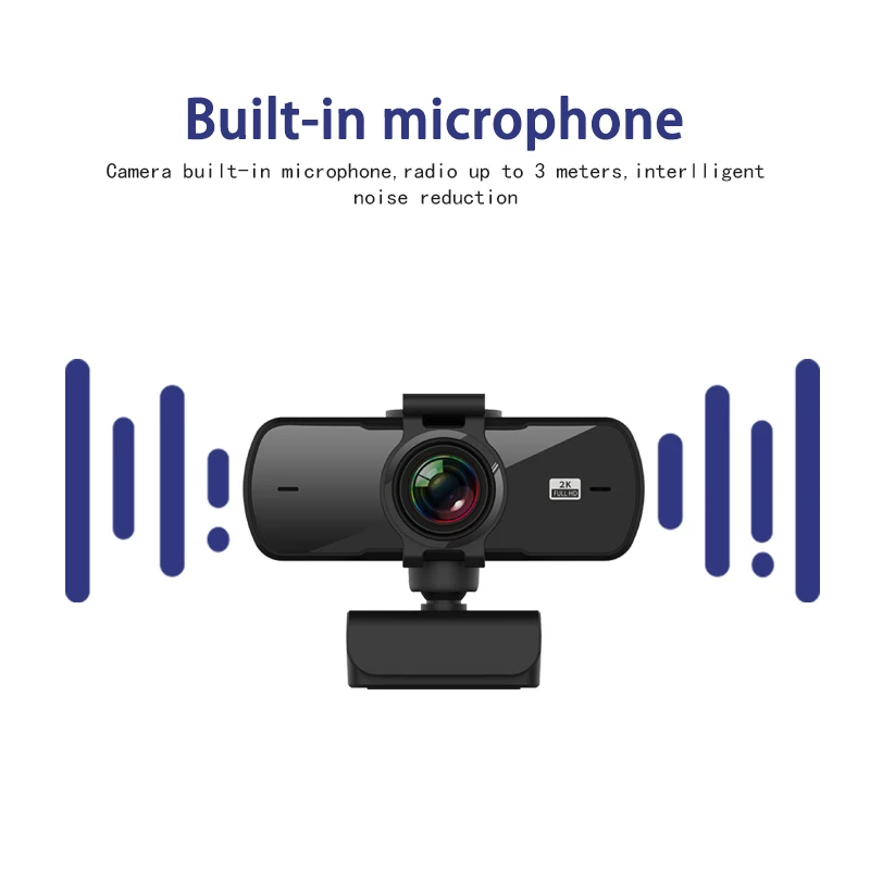 

Full HD 2K 1080P Computer Camera Focus USB2.0 Webcam UVC Built-in Microphone Camera For Laptop PC Digital Camera Webcams