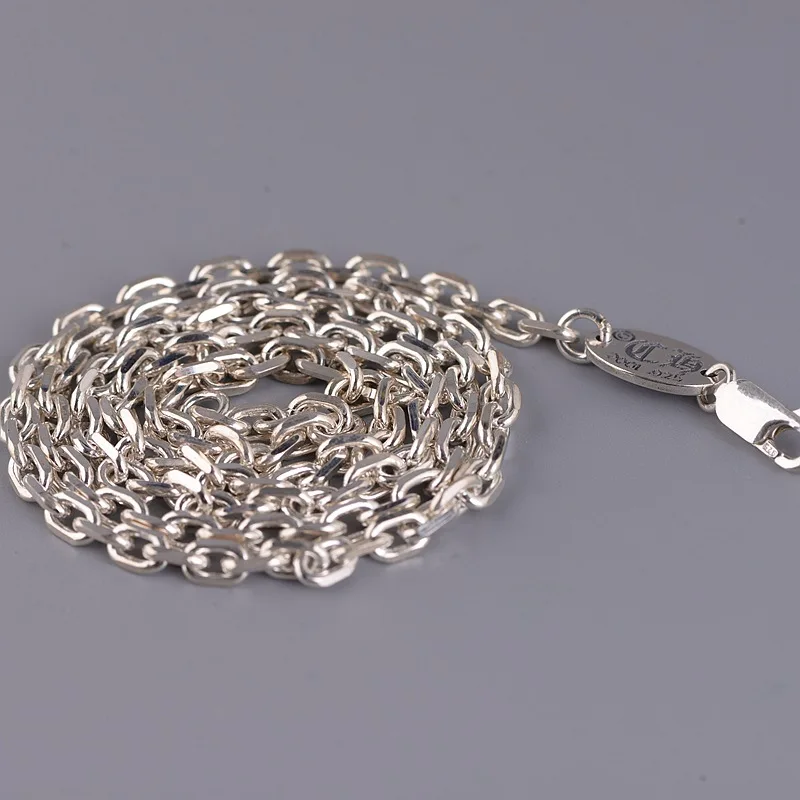 

Goldeer wangcz S925 Silver Retro Thai Silver Chain Lobster Clasp 0 Word Pendant Men And Women Fashion Collocation Silver Items P