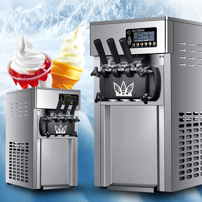 ZMA168 ice cream machine 1618L/H commercial desktop small threecolor