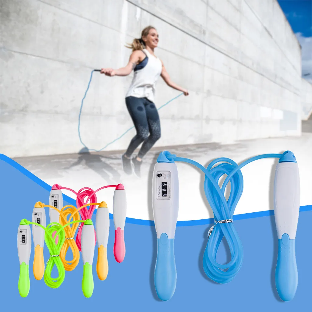 Rope Skip Jump Fitness Speed Adjustable Exercise Skipping Workout Boxing Gym 