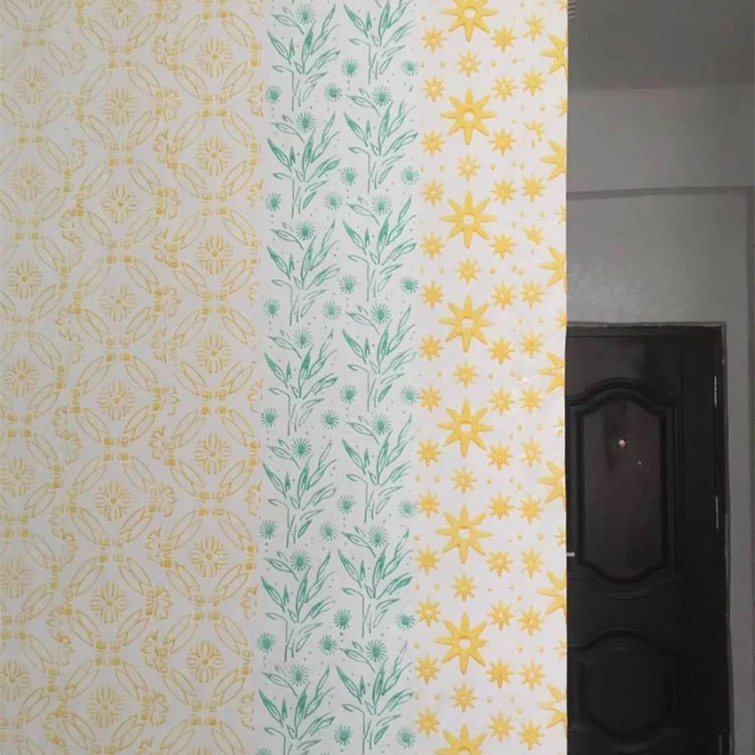 ferramentas de pintura parede com padrao 05