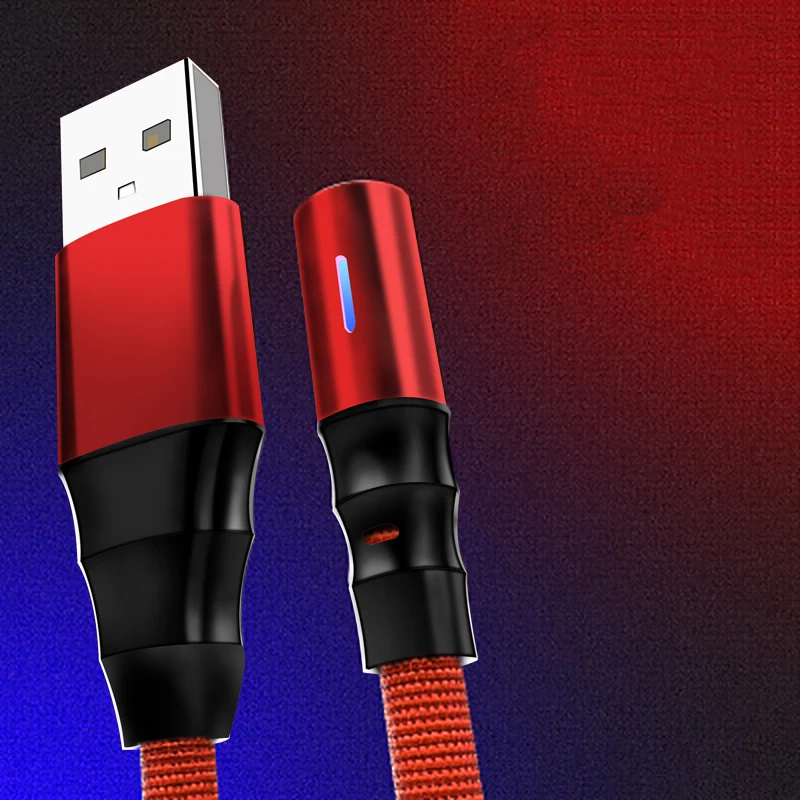 JUSFYU 1 м 2 м Магнитный светодиодный кабель Micro usb type C Магнитный usb кабель для зарядки для iPhone X 7 8 XS Max XR huawei samsung xiaomi LG - Цвет: Only cable