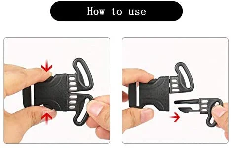 Black Car Baby Safety Seat Clip Fixed Lock Buckle Safe Belt Strap Child Clip Buckle