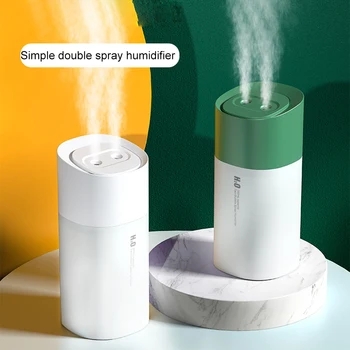 

350ml Dual Spray Humidifier Ultrasonic Essential OilAroma Diffuser Car Mist Maker Home Office Air Purifier with Night Lights