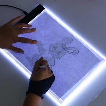 

Portable Tablet Digital Graphic Pad A4 LED Drawing Painting Writing Copy Board for Household Computer Safety Parts