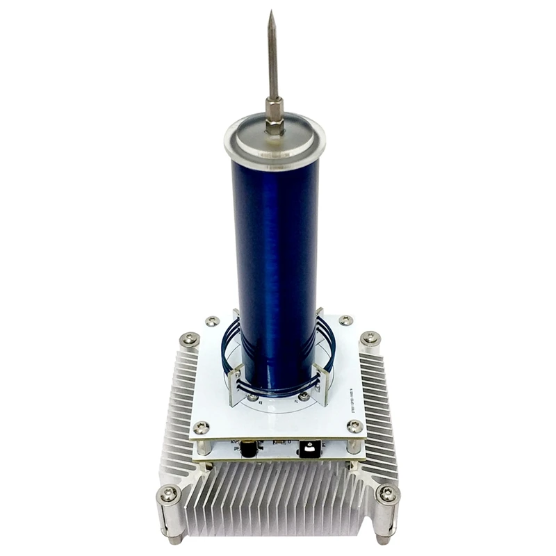 

Music Tesla Coil Without Acrylic Base Shell Arc Plasma Loudspeaker Wireless Transmission Experiment Desktop Toy Model (US Plug)