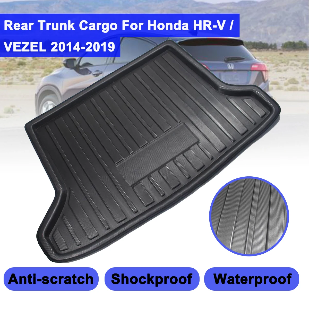 Задняя Крышка багажника матовая для Honda HR V Vezel HRV 2014 2019 грузовая подкладка поднос