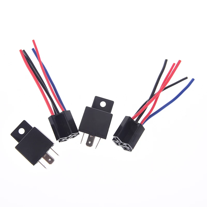 SPDT 5 Pin 5 Wire YCL-12V-C JD1914 For Auto Car Truck Accessories DC 12V/24V 40A AMP Relay & Socket Wholesale
