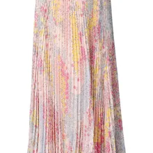 Новинка года; сезон осень-зима; милые женские Юбки-миди розового цвета с принтом звезды; подиумная Высококачественная Женская длинная Плиссированная юбка; Vestidos; одежда