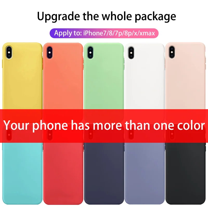 Роскошный оригинальный силиконовый чехол для телефона iphone 7 8 Plus Apple 6 6S X XS MAX XR |