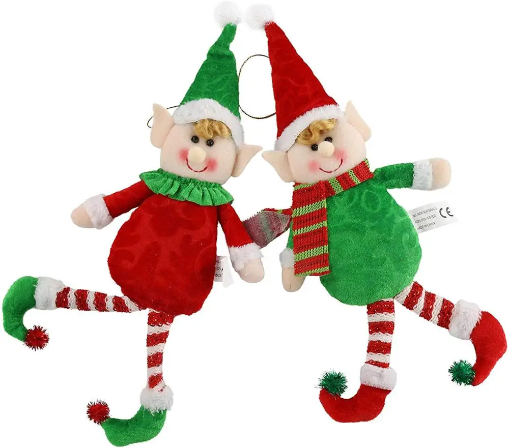 4 шт. Плюшевые рождественские эльфы куклы Рождественская елка украшения игрушки Рождественские украшения для дома рождественские украшения двери