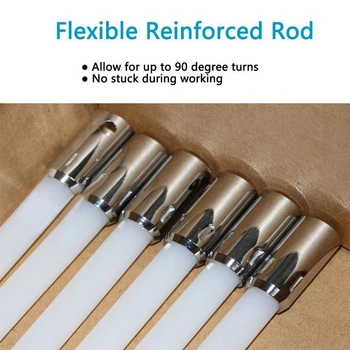

Cleaning Brush Flexible Rod Sweeper Rotary Fireplace Chimney Cleaning Accessory