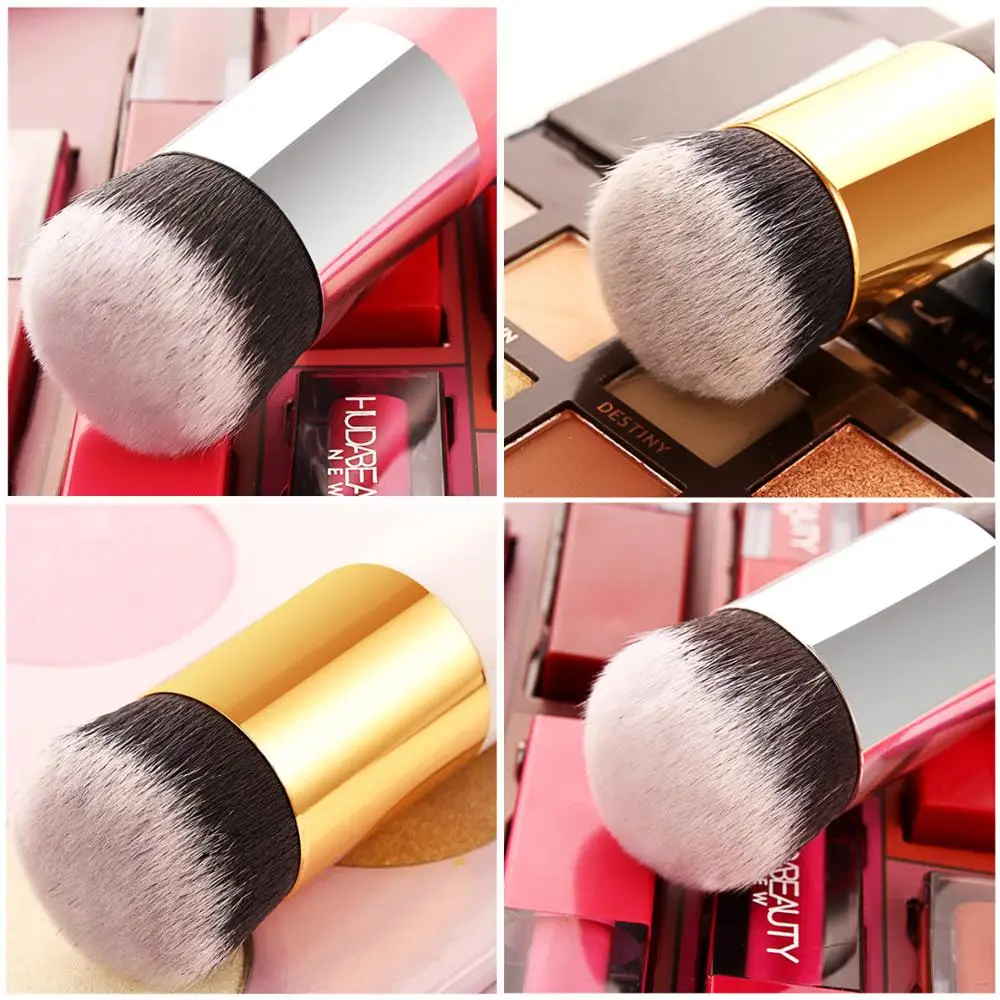 

1pc Round Head Brochas Foundation Brush Professional Chubby Pier Makeup Brush Cosmetic Flat Cream Brush