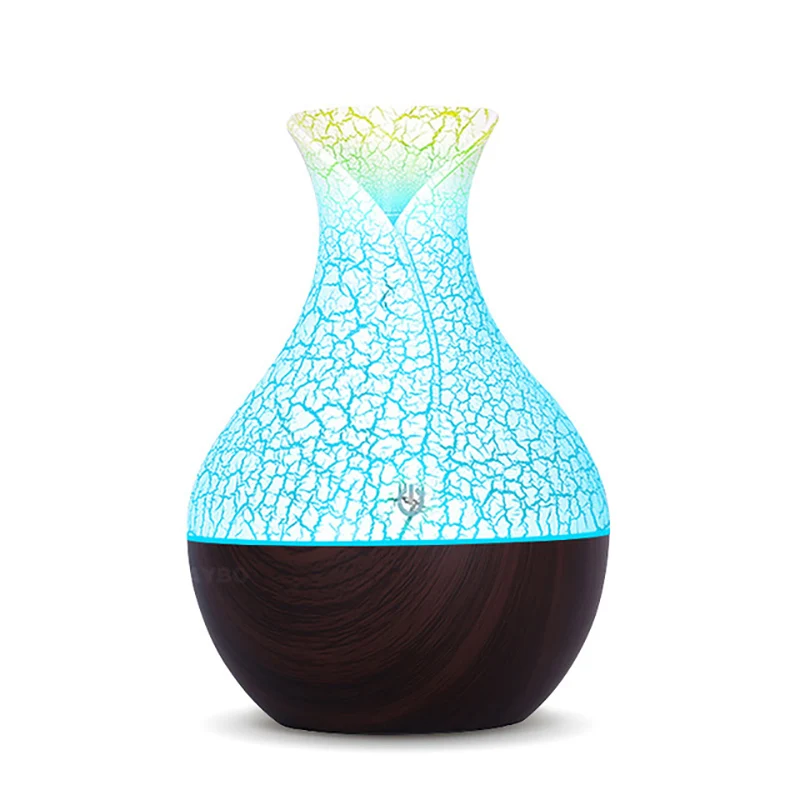 130 мл USB Ароматический диффузор деревянный Электрический увлажнитель воздуха