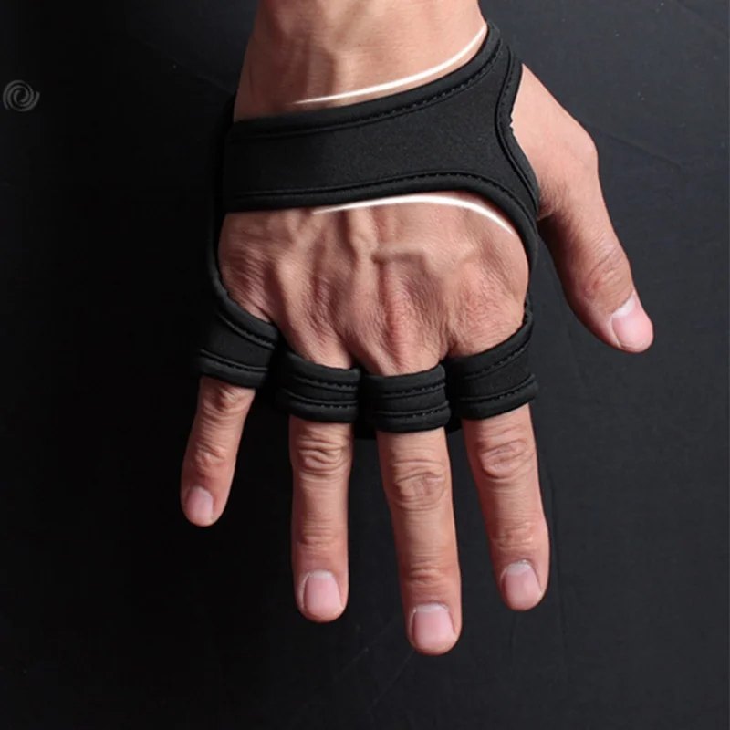 Hand Palm Protector Gym Fitness Gloves Bodybuilding Workout Power Weight Lifting Training Gloves Dumbbell Grips Pads Sport Glove 3