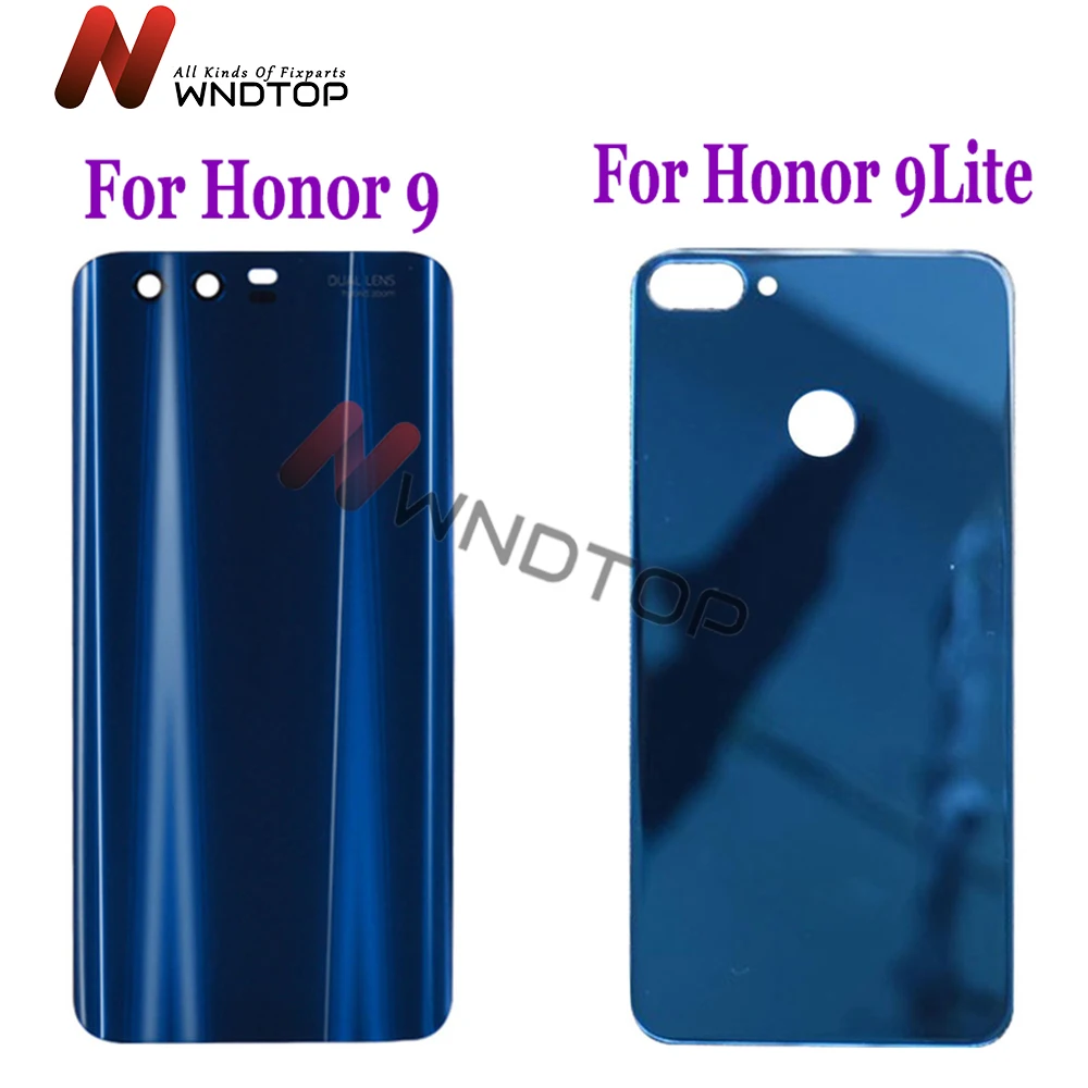 Задняя крышка батарейного отсека для Huawei Honor 9 стеклянная корпуса 5 15 дюйма Lite