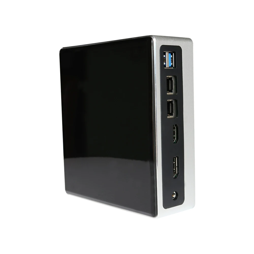 2 * DDR4 карманный мини-ПК Win 10 Intel Core i5 8250U i7 8550U 2 * Lans Micro PC NVMe M.2 UHD graphics 620 WiFi HDMI VGA DP USB-C 2 * COM