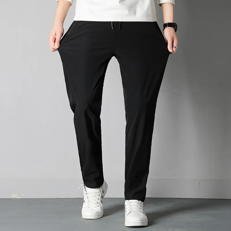 

Spring and Autumn Casual Pants Men's Korean Slim Sweatpants Men's Stretch Straight Long Pants