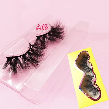 

KITSAKORN Length 25mm mink lashes extra Long 3Dmink eyelashes Big lashes eyelash decor mink lashes with logo