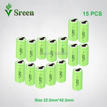 

NI-CD 1500mAh 1.2V SC Rechargeable Battery Cell DIY to Subc Rechargeable Battery Packs Electronic Accumulator with Nickel Sheet