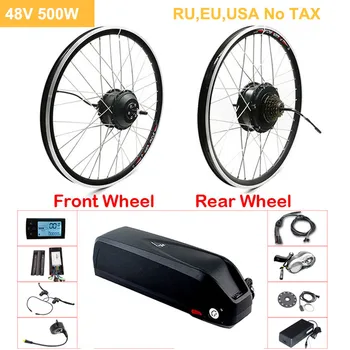 

48V 500W Electric Bicycle Gear Hub Motor EBike Kit 20"26"700C Front Rear Wheel Drive eBike Conversion Kit for 48V Motor Wheel