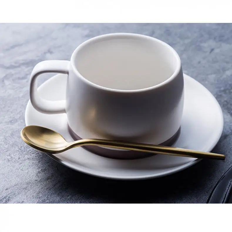 Универсальный утолщенный Простой чистый цвет 304 нержавеющая сталь столовые приборы кофейная ложка для кухни посуда столовая посуда