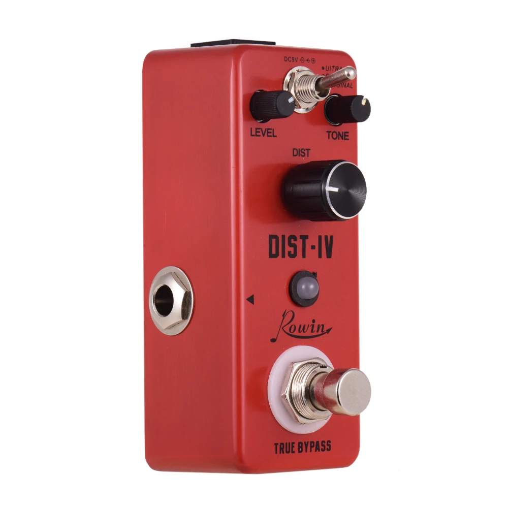 Rowin LEF-301D DIST-IV Digital Distortion Guitar Effect Pedal 3Working Modes Aluminum Alloy Shell True Bypass Guitar Accessories