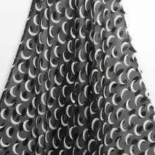 Полиэстер шифон ткань срезанный цветок узор Луна печать ткань бутик женское платье ткань полиэстер для платья