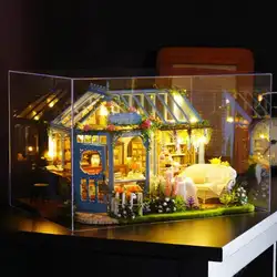 DIY Модель Кукольный дом игрушки помощник роста познание с мебели для детей подарки на день рождения декомпрессионные игрушки