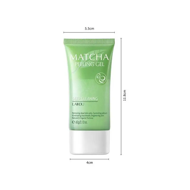 Facial Scrub Matcha Exfoliating Gel Hyaluronic Acid Facial Cleanser Nourishing Cleanser Moisturizing Face Wash Anti-spot Gel