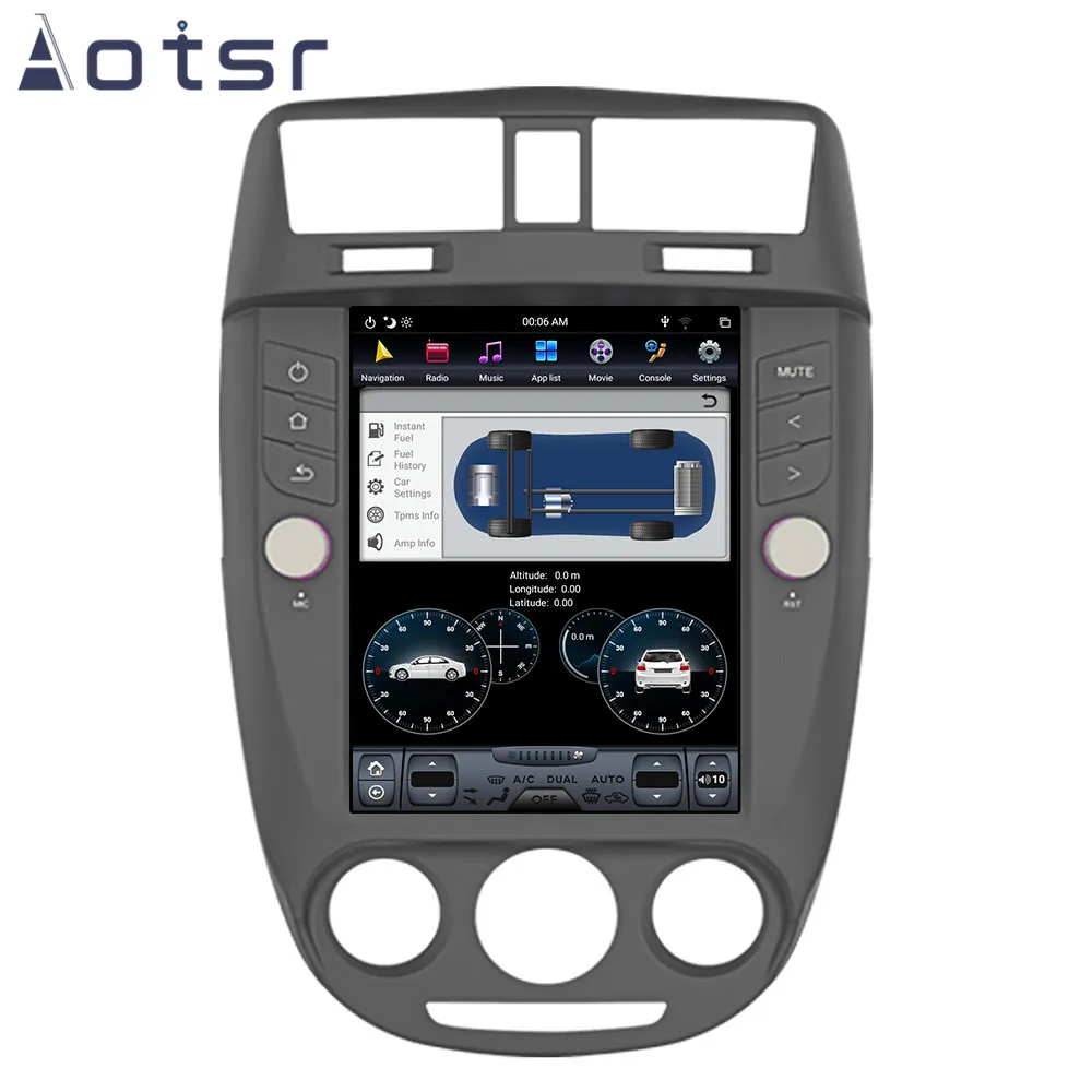 Tesla style px6 Android 8,1 4+ 64G Автомобильный DVD Плеер с gps-навигатором для Buick Excelle 2008- головное устройство мультимедийный аудиомагнитофон