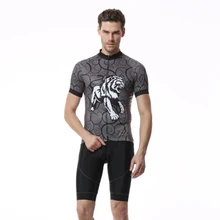 Амурские леопардовые летние велосипедные комплекты с коротким рукавом дышащие ropa ciclismo Майо ciclismo мужские велосипедные Джерси шорты