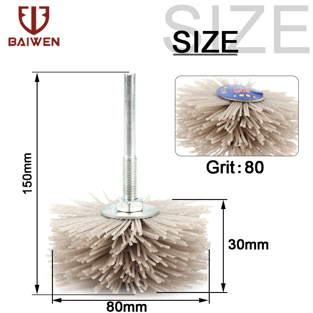 1pc Abrasive Wire Grinding Flower Head Nylon Wire Brush Deburring Grinder For Wood Furniture With 1/4'' Shank 1pc Abrasive Wire Grinding Flower Head Nylon Wire Brush Deburring Grinder For Wood Furniture With 1/4'' Shank