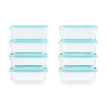 Синий ящик для хранения СВЧ-продуктов, прозрачный контейнер для хранения еды из полипропилена, коробка для хранения фруктов и овощей