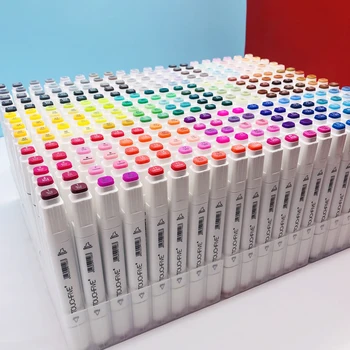 

TouchFive 30/40/60/80 Colors Markers Set Dual Headed Sketch Markers Oily Alcohol Based Ink Professional Art Supplies for Drawing