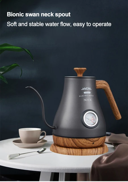 TOPONE 110V 220V Electric Coffee Pot 900ml Hot Water Jug Temperature-C