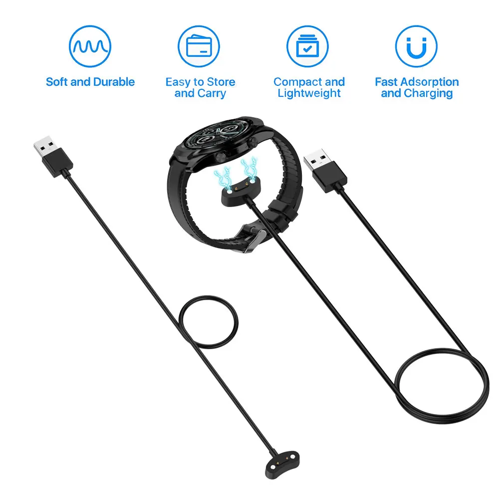 Кабель для быстрой зарядки USB смарт-часов Ticwatch Pro 3 Pro3 LTE GPS зарядное устройство |