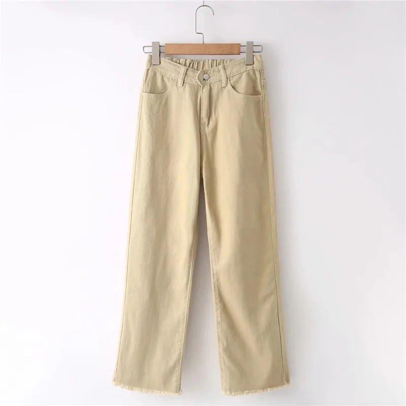 

Nice Spring Summer Women Casual Jeans Wide Leg Pants High Waist Loose Wide Leg Jeans Korean Style Straight Jeans