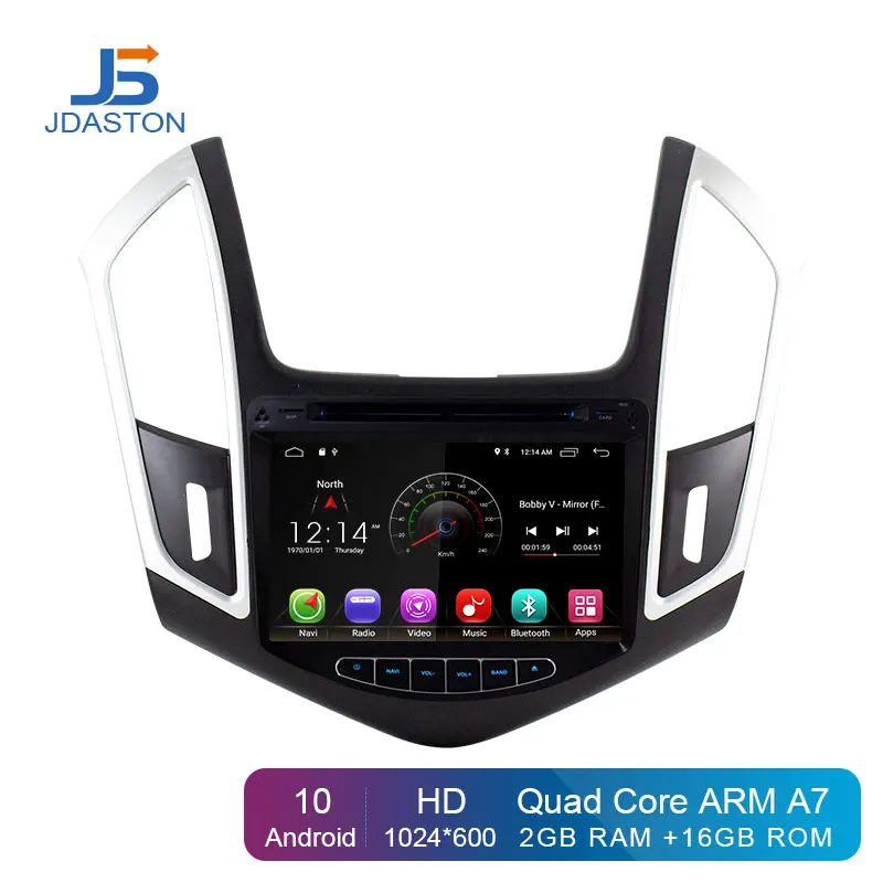Автомобильный DVD плеер JDASTON Android 10 для Chevrolet Cruze 2015 2016 2017 2018 2 Din автомагнитола с GPS
