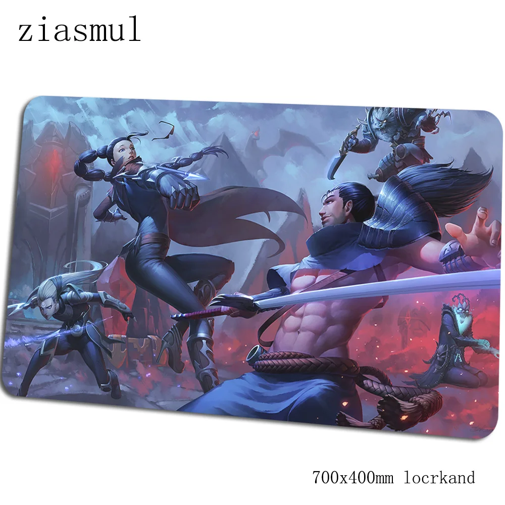 Yasuo коврик для мыши HD шаблон компьютерный коврик 70x40 см игровой коврик для мыши большая Очаровательная клавиатура со встроенной мышью игры ПК геймер стол - Цвет: Size 700x400x2mm