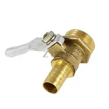 10 мм шлангов до 1/2 PT Мужской резьбовой газовый пневматический латунный шаровой клапан