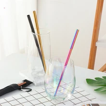 6 шт Портативный 304 нержавеющей стали телескопические соломинки для путешествий Регулируемый многоразовый набор соломы для дома и офиса питьевой воды кофе