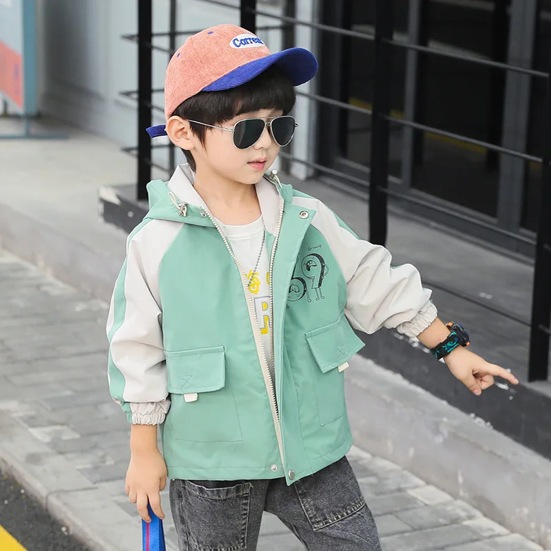 

22061 BOY'S Fashionable Coat 2020 Spring New Style Fashion Western Style Boy Children Fashion MEN'S Outerwear Fashion