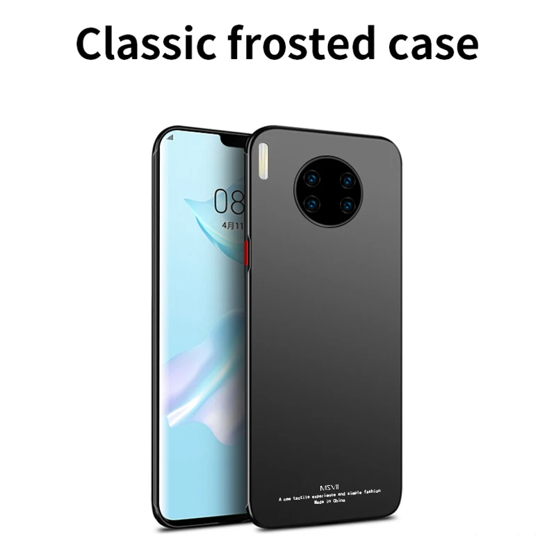 Mate 30 Чехол MSVII матовый чехол для huawei mate 30 Pro чехол mate 30 Lite Жесткий PC чехол для huawei mate 20 Pro Lite X чехол для телефона s